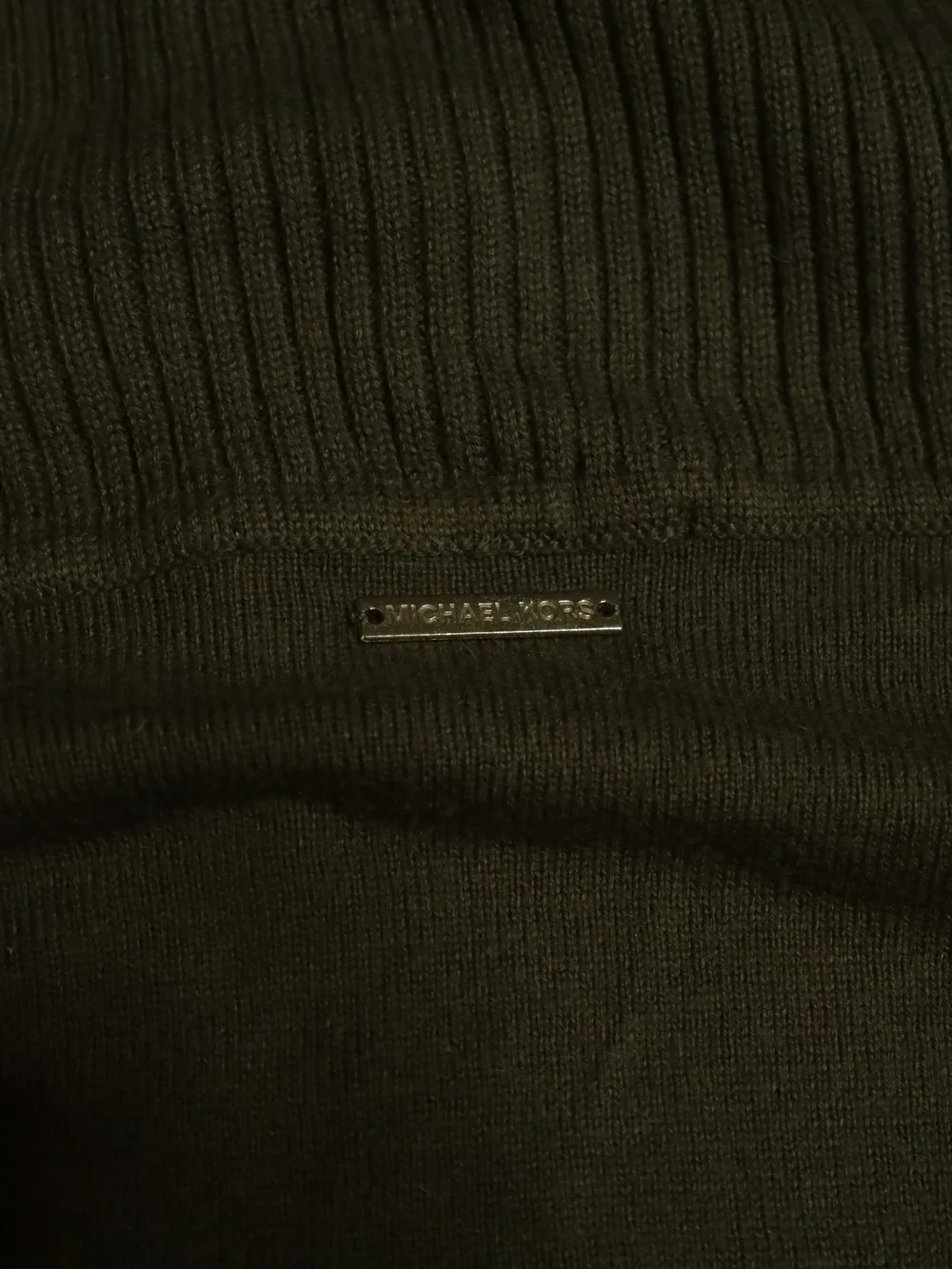 Michael Kors Sweater Women's XL Turtle Neck Olive Green